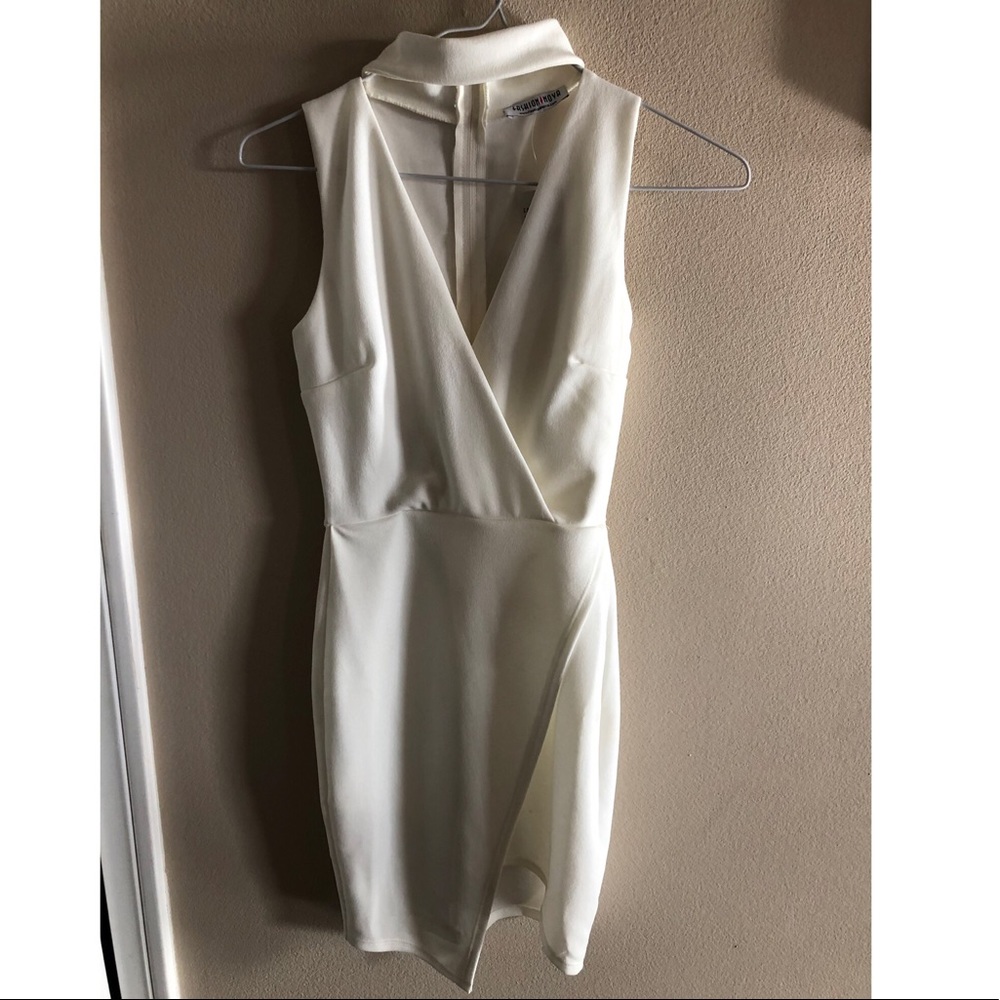 Fashion Nova Tight White Dress
